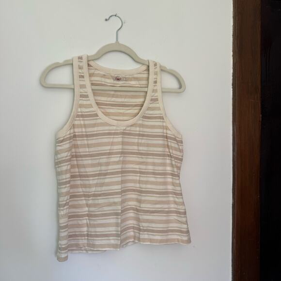 Faherty Striped Neutrals Tank Top - Picture 1 of 6